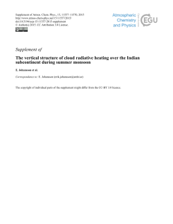 Supplement - Atmos. Chem. Phys