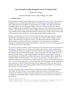 Record South Carolina Rainfall Event of 3