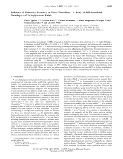 Influence of Molecular Structure on Phase Transitions: A Study of