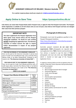 Apply Online to Save Time https://passportonline.dfa.ie/
