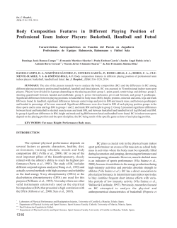 Body Composition Features in Different Playing Position