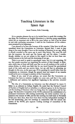 Teaching Literature in the Space Age