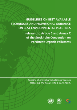 guidelines on best available techniques and provisional guidance