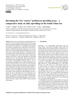 Revisiting the CO2 &ldquo;source&rdquo; problem in upwelling areas &ndash; a