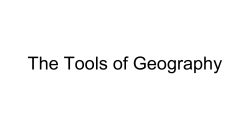 The Tools of Geography