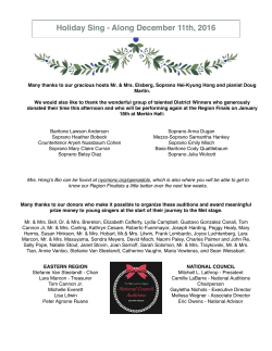 Program - MONC Eastern Region