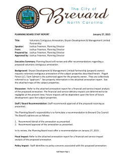 PLANNING BOARD STAFF REPORT January 27