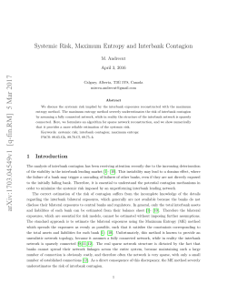 Systemic Risk, Maximum Entropy and Interbank Contagion