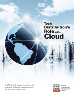 Tech Distribution Role in the Cloud