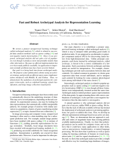 Fast and Robust Archetypal Analysis for Representation Learning