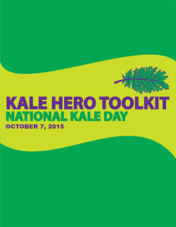 Kale Hero Toolkit - National Kale Day