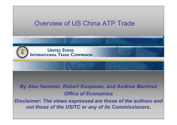 Overview of US China ATP Trade