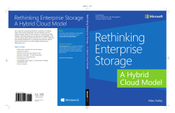 Rethinking Enterprise Storage: A Hybrid Cloud Model