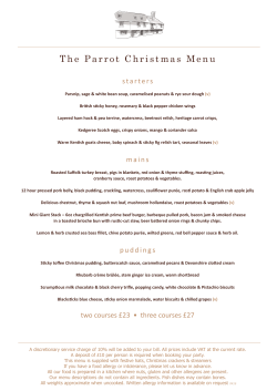 Parrot Christmas Menu A4 0416.indd