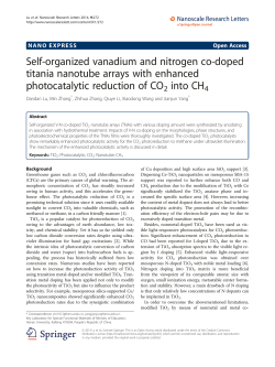 Self-organized vanadium and nitrogen co