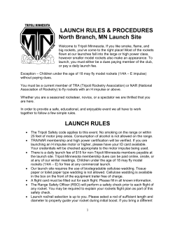 Tripoli Minnesota Launch Rules and Procedures