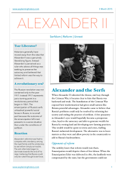 Alexander II - Explaining History