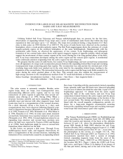 EVIDENCE FOR LARGE-SCALE SOLAR MAGNETIC