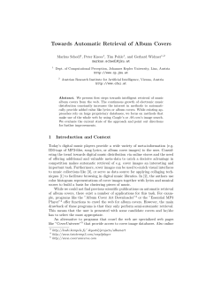 Towards Automatic Retrieval of Album Covers