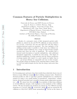 Common Features of Particle Multiplicities in Heavy Ion Collisions