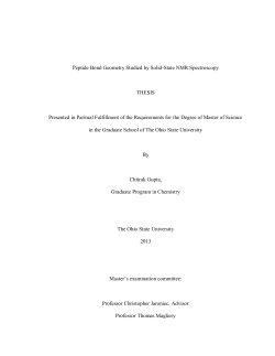 Peptide Bond Geometry Studied by Solid