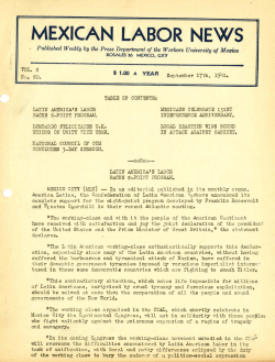 mexican labor news - FAU Digital Collections