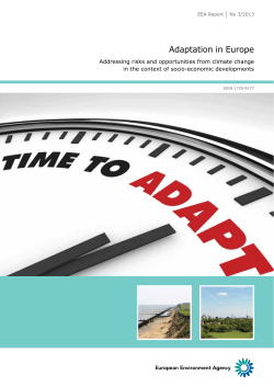 Adaptation in Europe - European Environment Agency