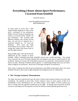 Everything I Know About Sport Performance