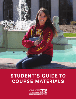 student`s guide to course materials