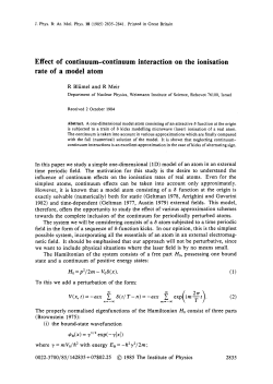 Effect of continuum-continuum interaction on the ionisation rate of a