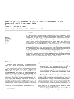 Effect of operating conditions and physico–chemical