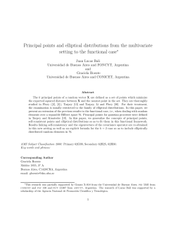 Principal points and elliptical distributions from the multivariate