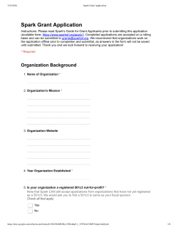 Spark Grant Application- 05-01-15 v2 - Google Forms