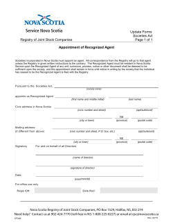 Update Forms Societies Act Registry of Joint Stock Companies Page