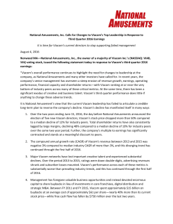 4th August 2016 - National Amusements