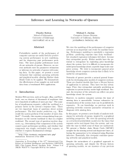 Inference and Learning in Networks of Queues