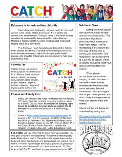 February is American Heart Month.