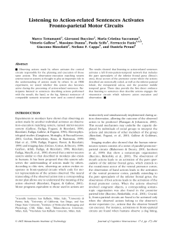 Listening to Action-related Sentences Activates Fronto