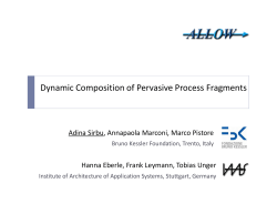 Dynamic Composition of Pervasive Process Fragments