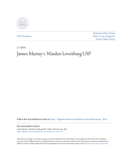 James Murray v. Warden Lewisburg USP