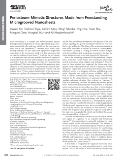 PeriosteumMimetic Structures Made from Freestanding