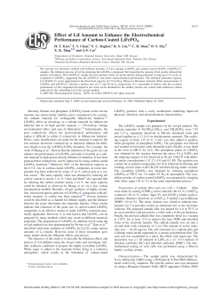 Effect of LiI Amount to Enhance the Electrochemical Performance of