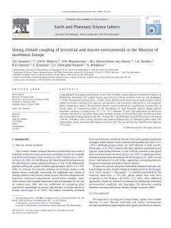 Strong climate coupling of terrestrial and marine environments