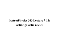 active galactic nuclei