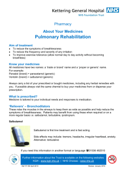 Pulmonary Rehabilitation