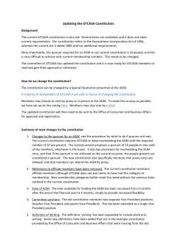 Background information about why the constitution needs updating