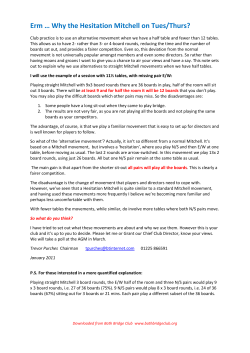 Erm &hellip; Why the Hesitation Mitchell on Tues/Thurs?