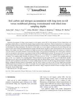 Soil carbon and nitrogen accumulation with long-term no