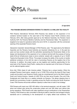PSA Panama Begins Expansion Works To