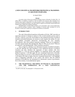 The Traditional &ldquo;Doctrine&rdquo; Of Political Transition